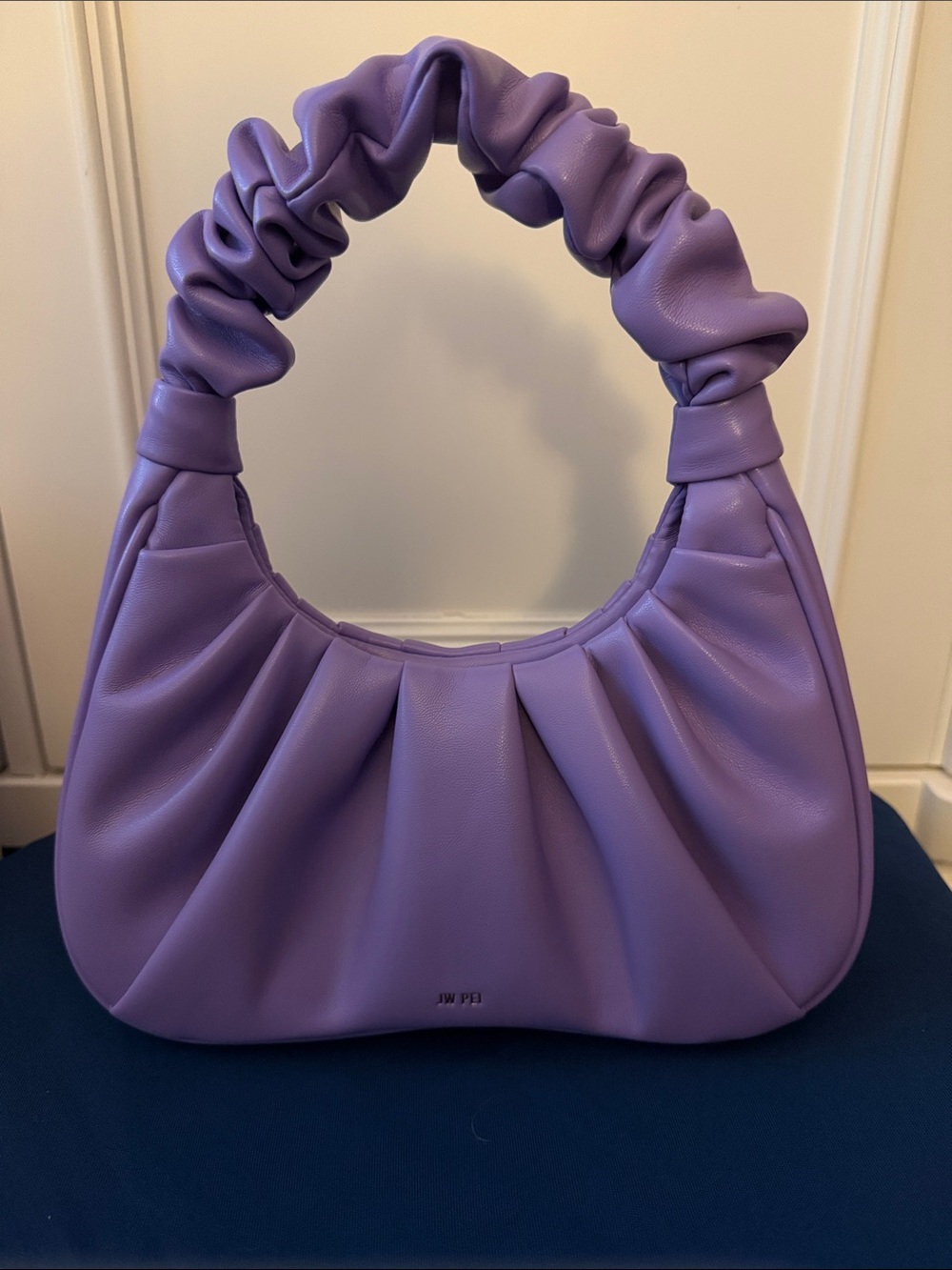JW PEI Gabby-Lavender Ruched Handle Shoulder Bag